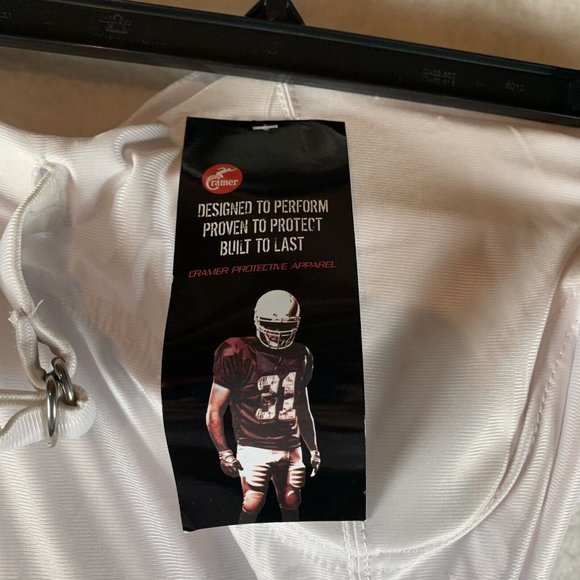 Cramer Dazeel Game Pants Youth 2XL White 100% Polyester High-Rise 7 Pad‎ 6917 - Picture 2 of 7